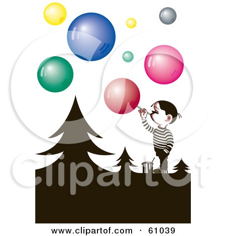450x470 Royalty Free (Rf) Clipart Of Blowing Bubbles, Illustrations