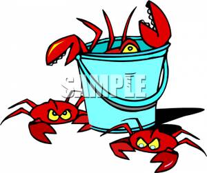 300x251 Royalty Free Clipart Image A Bucket Of Crabs