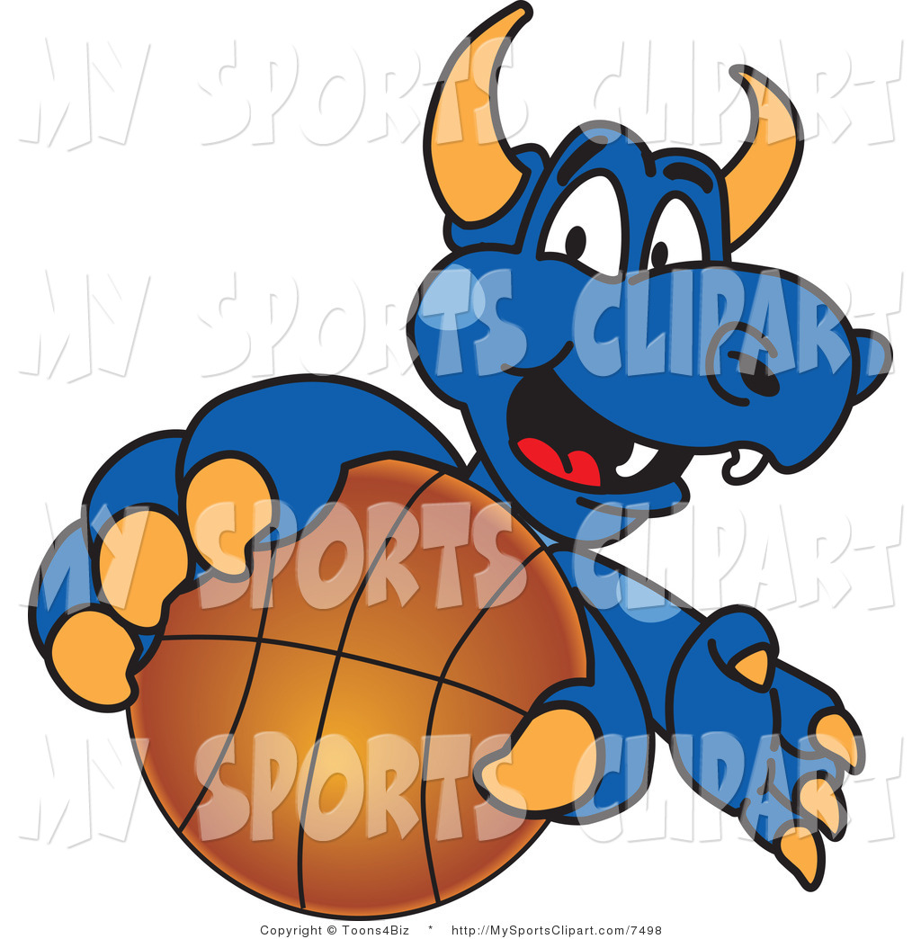 1024x1044 Sports Clip Art Of A Dragon Mascot Grabbing A Basketball By