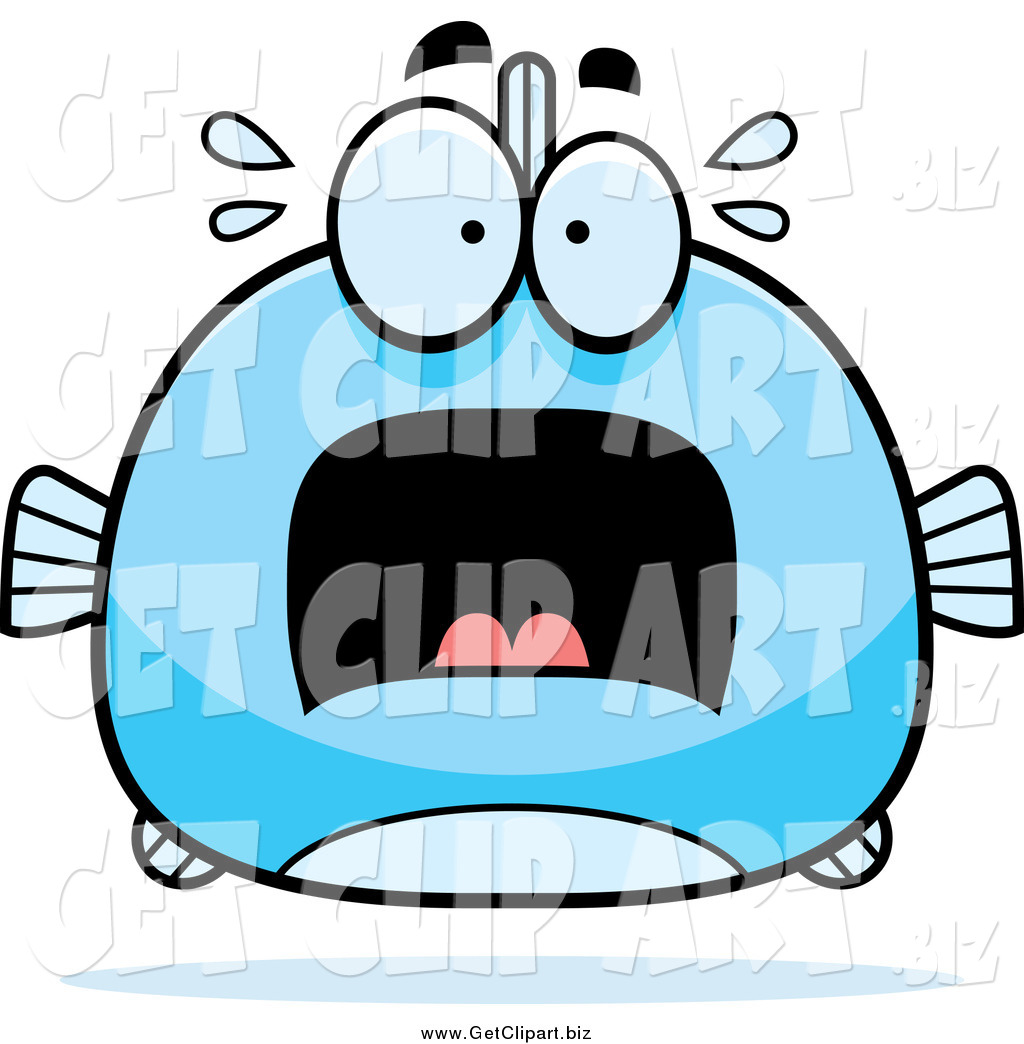 1024x1044 Clip Art Of A Chubby Screaming Blue Fish By Cory Thoman