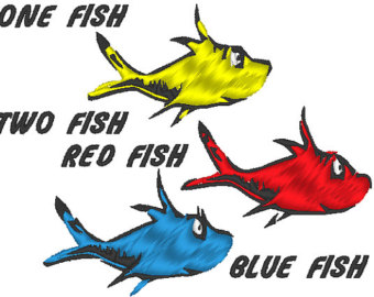 340x270 One Fish Two Fish Red Fish Blue Fish Clipart