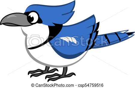 450x295 Blue Jay Cartoon. Bird Cartoon Of Blue Jay Vector Clip Art