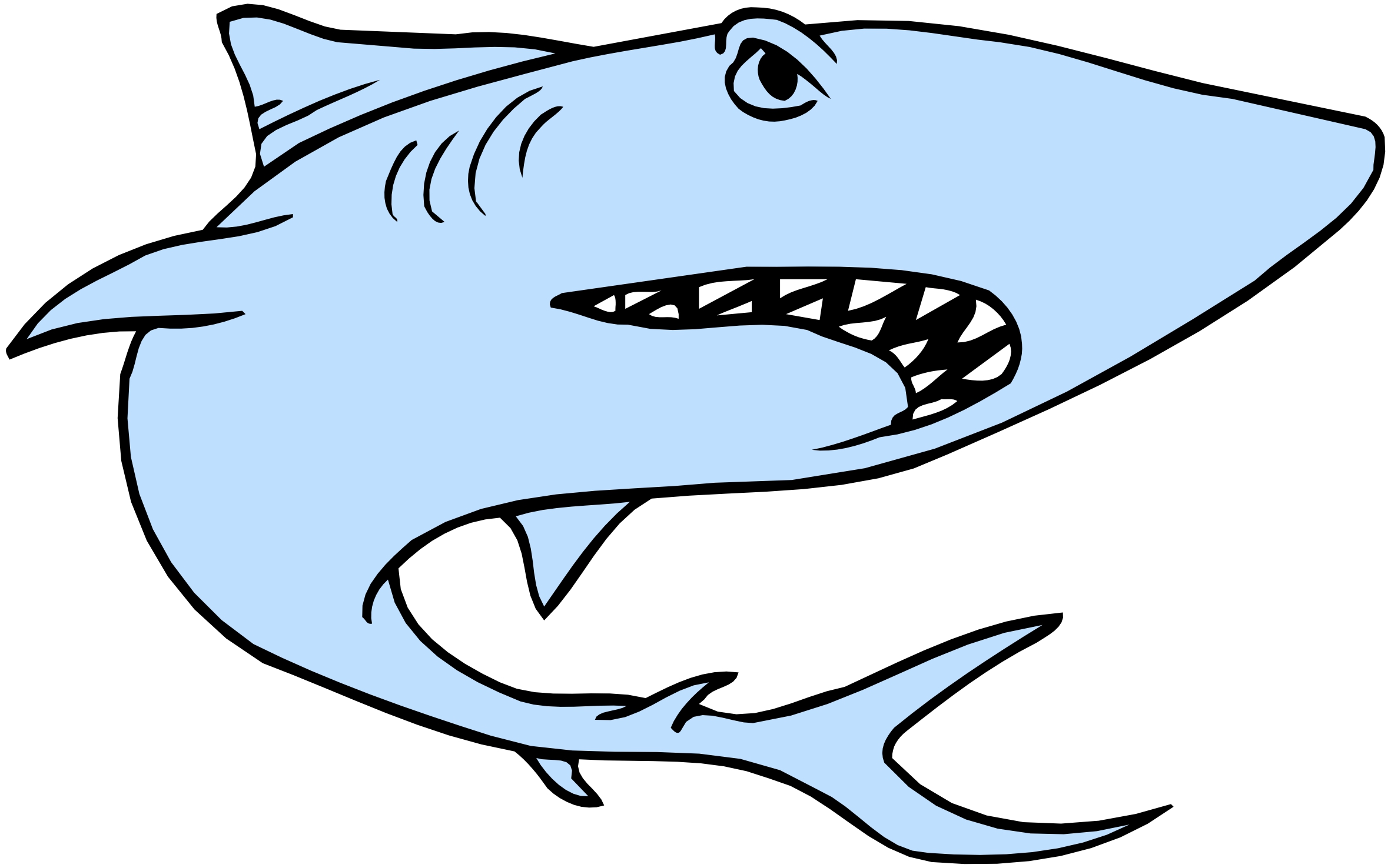 2363x1476 Clipart Cartoon Shark Png 2