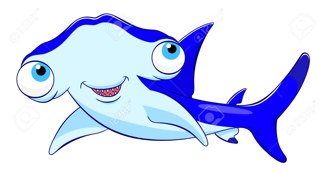 1300x690 Fortune Cartoon Hammerhead Shark Royalty Free Cliparts Vectors