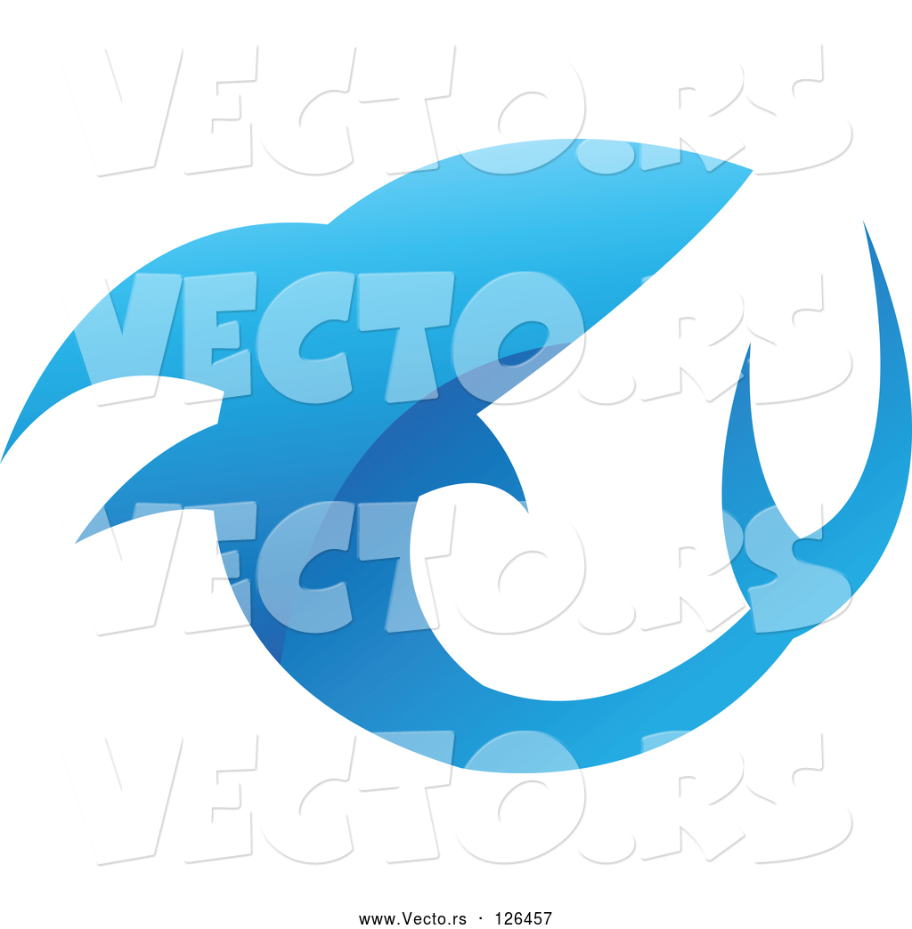 1024x1044 Vector Of Glossy Blue Shark Icon Logo By Cidepix