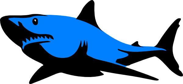 600x277 Blue.shark Clip Art