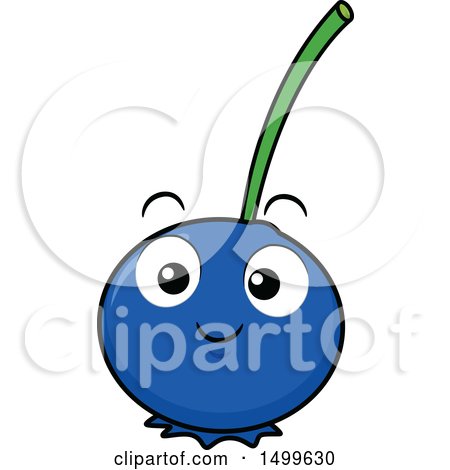 450x470 Clipart Of A Blueberry Character Mascot