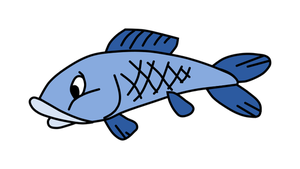300x169 10842 Simple Fish Outline Clip Art Public Domain Vectors