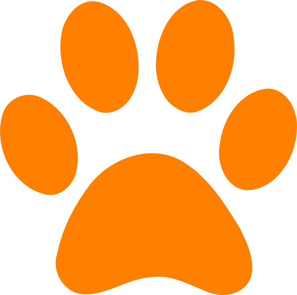 600x596 Blues Clues Orange Paw Clip Art