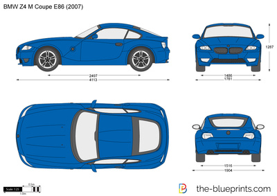 400x283 Blueprints Gt Cars Gt Bmw Gt Bmw Z4 Coupe (E85) (2006)