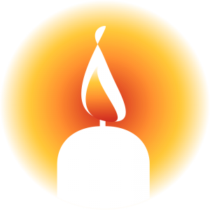 300x300 Memorial Candle Clip Art