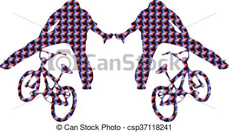 450x261 Bicycles, Silhouettes, Bmx Eps Vector