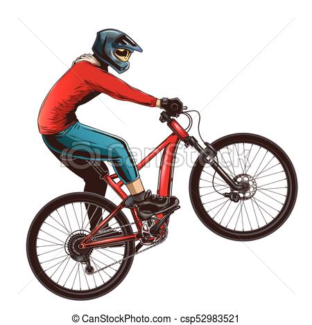 450x470 Ride On A Sports Bicycle, Bmx Cyclist Performing A Trick