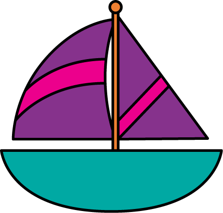 445x425 Sailboat Clip Art