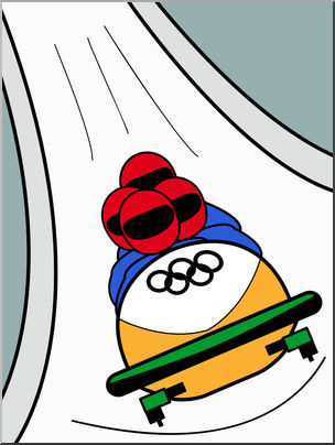 304x404 Clip Art Winter Olympics Bob Sleigh Color I Abcteach