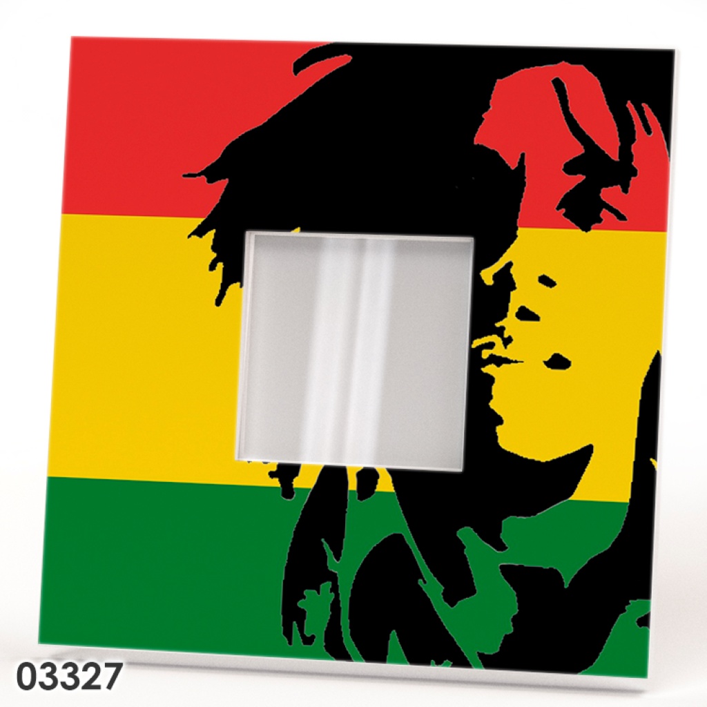 1024x1024 Bob Marley Frame Clock
