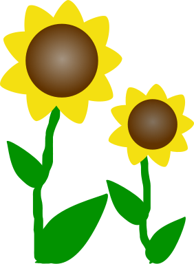 282x384 Clip Art Sunflower