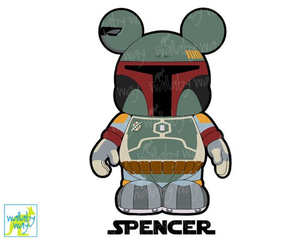 600x480 Disney Star Wars Boba Fett Mickey Printable Iron On Transfer