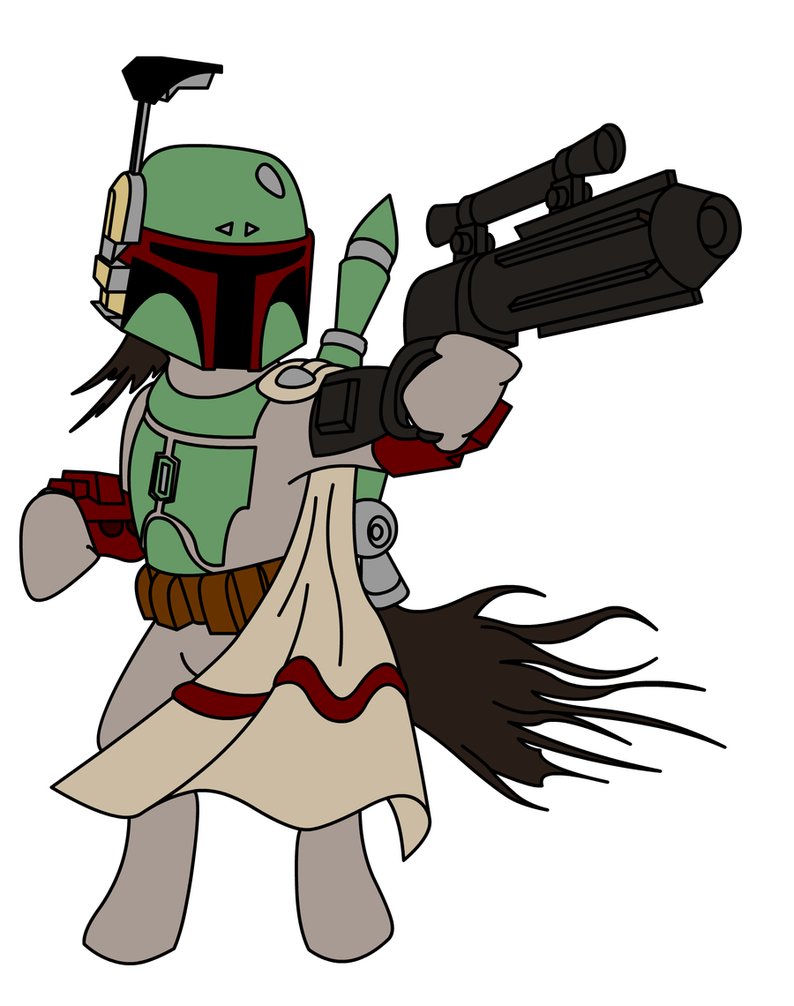 794x1006 Pony Boba Fett By Gnomkolin