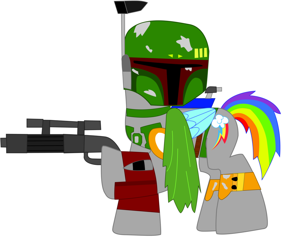 977x817 Rainbow Dash As Boba Fett In Star Wars By Ejlightning007arts