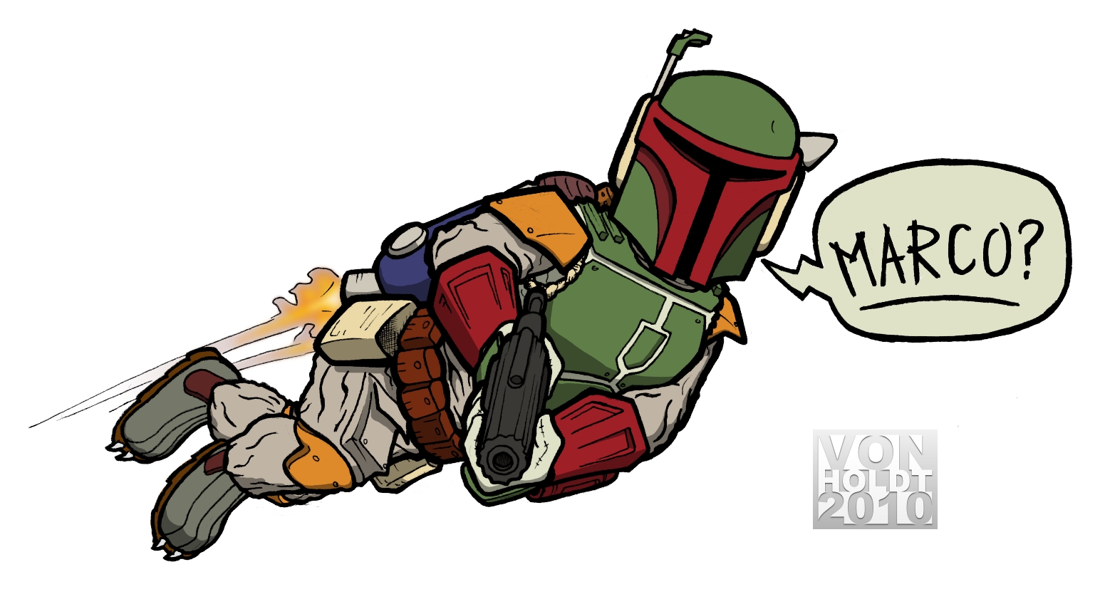 1544x848 Boba Fett Doodle A Day