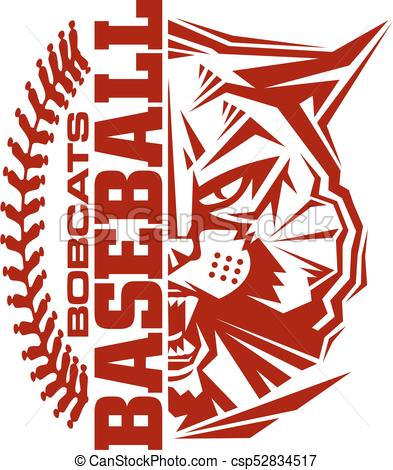 393x470 Bobcats Baseball Team Design With Stitches And Half Mascot