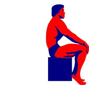 300x287 Sitting Body Builder Clip Art