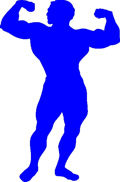 396x599 Body Builder Clipart