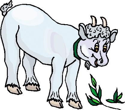 417x368 Boer Goat Clip Art 4
