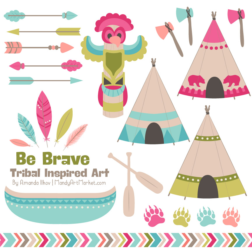 864x864 Bohemian Tribal Clipart