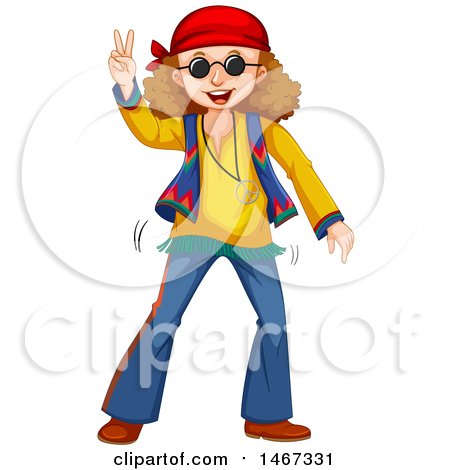 450x470 Royalty Free (Rf) Hippie Clipart, Illustrations, Vector Graphics