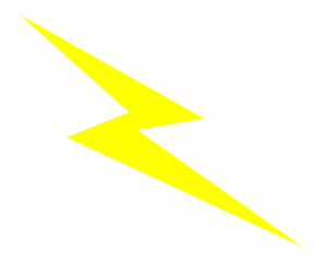 300x240 Lightning Bolt Green Lighting Bolt Clip Art