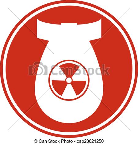 450x470 Bomb Button On White Background. Vector Illustration. Clipart