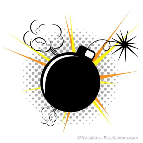 456x455 Free Vector Bomb Clipart And Vector Graphics
