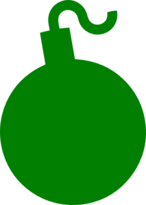 213x299 Green Bomb Clip Art