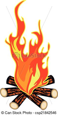 239x470 Campfire Vector Illustration. Eps Vector