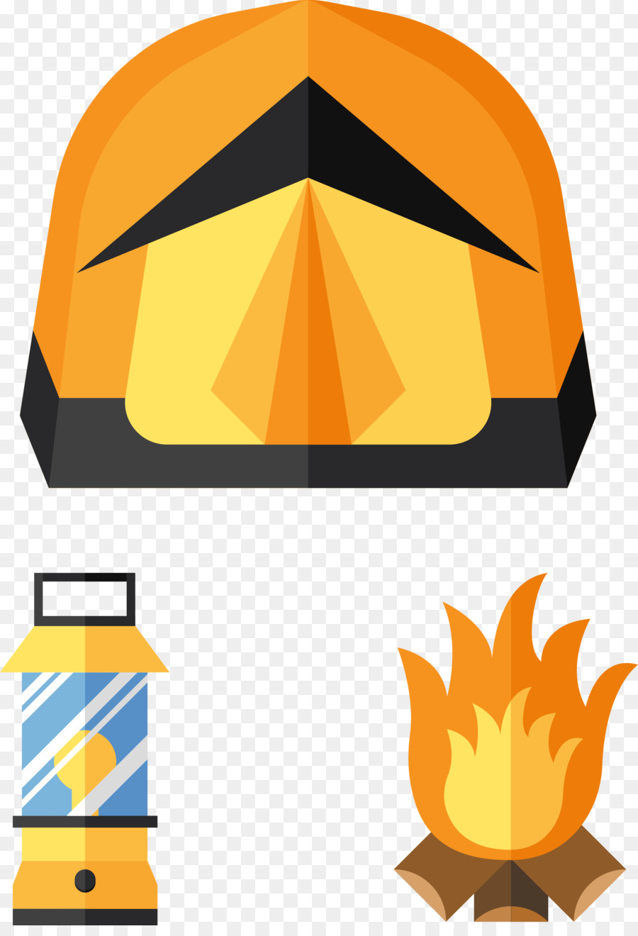 900x1320 Camping Bonfire Clip Art