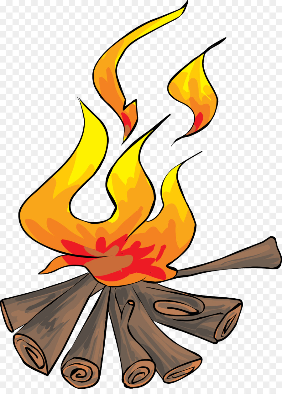 900x1260 S'More Bonfire Free Clip Art