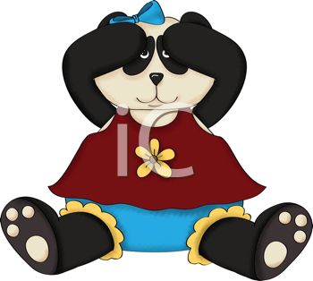 350x314 Cute Little Girl Panda Playing Peek A Boo