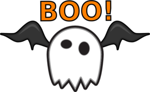 299x183 Ghost Saying Boo! Clip Art