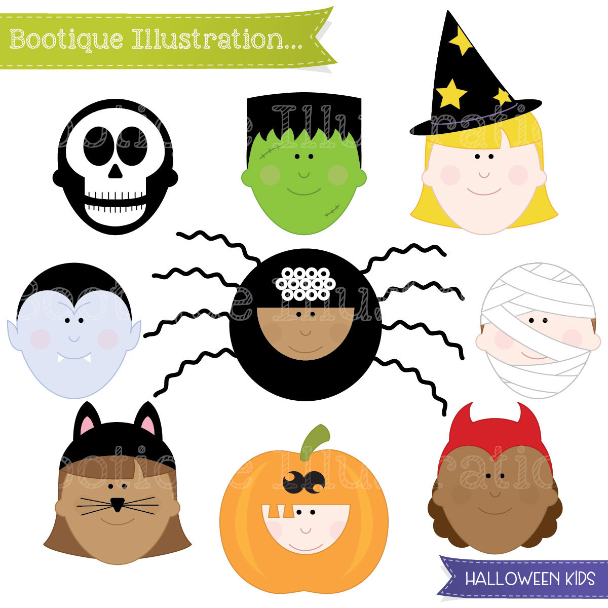 1200x1200 Halloween Clip Art Boo Tique Illustration Clipart