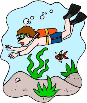 300x355 Scuba Clipart