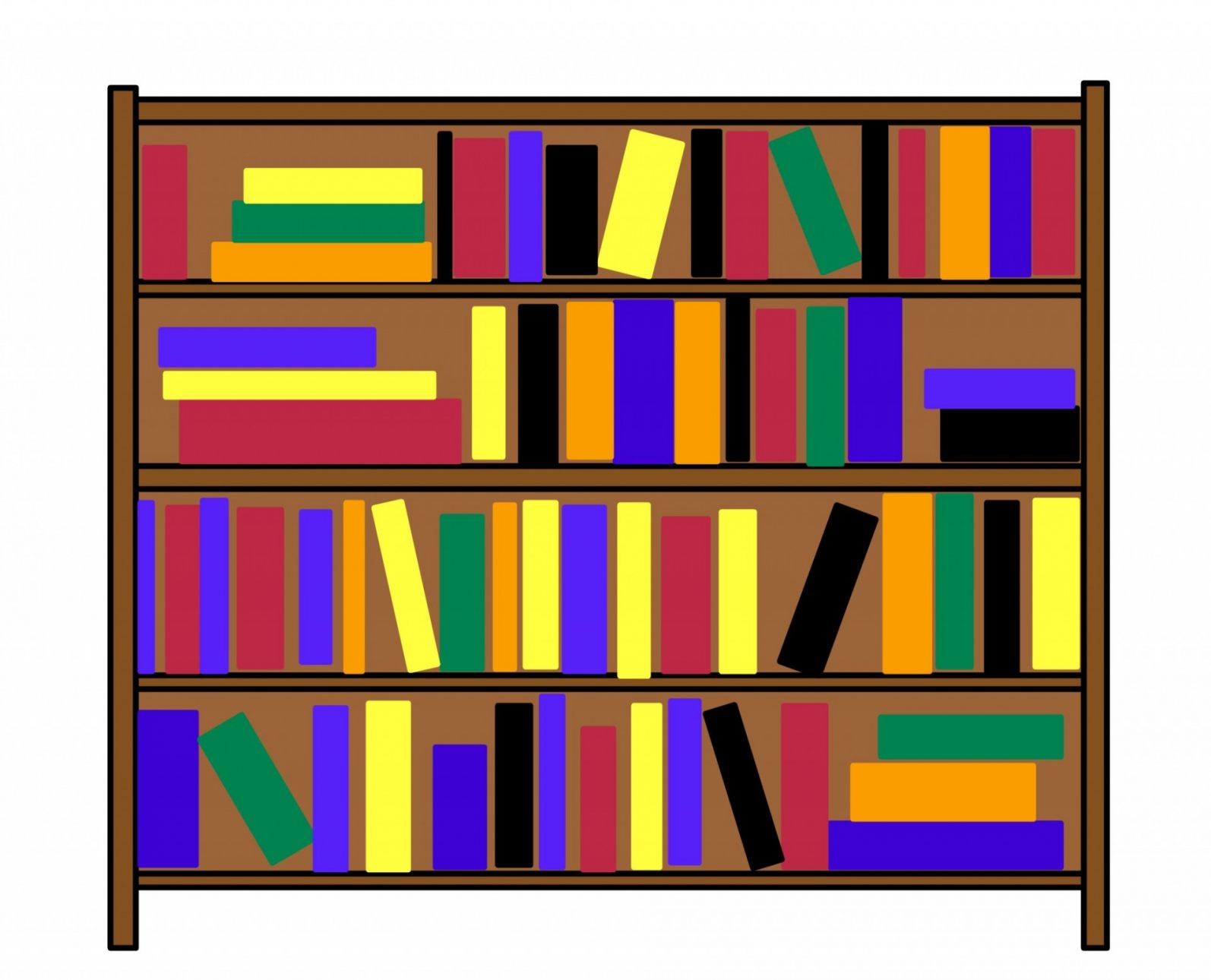 Bookshelf Clipart at GetDrawings | Free download