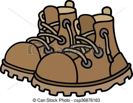 450x347 Hand Drawing Of Funny Leather Boots Clip Art Vector