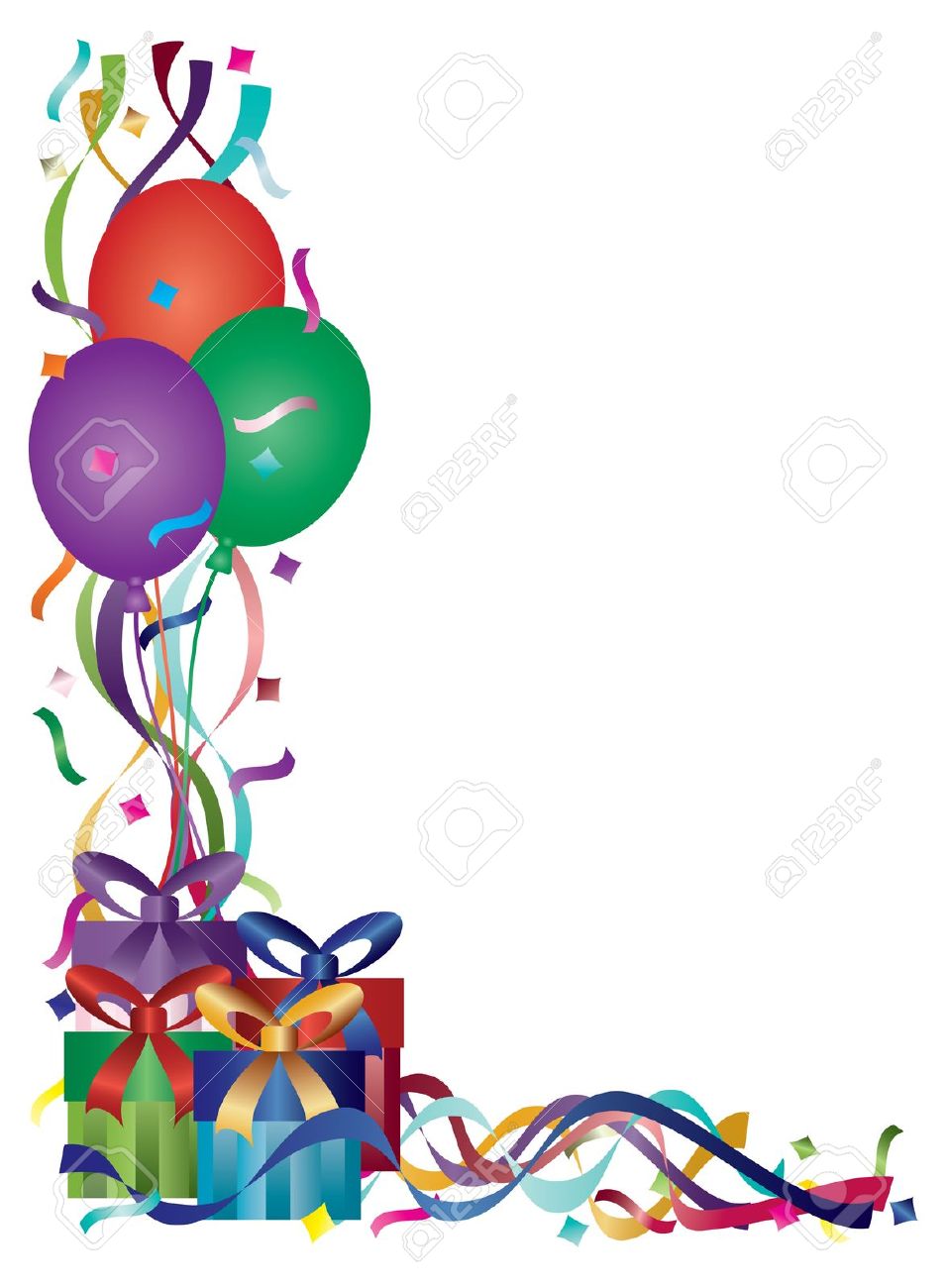957x1300 Image Of Birthday Border Clipart