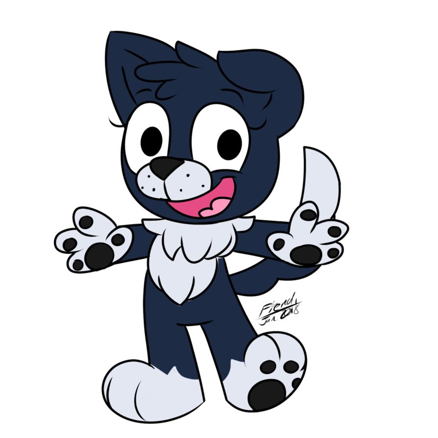 894x894 Zebby The Border Collie By Fiendyneko