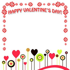296x296 Valentine Hearts Border Clip Art Quotes Amp Wishes For Valentine'S