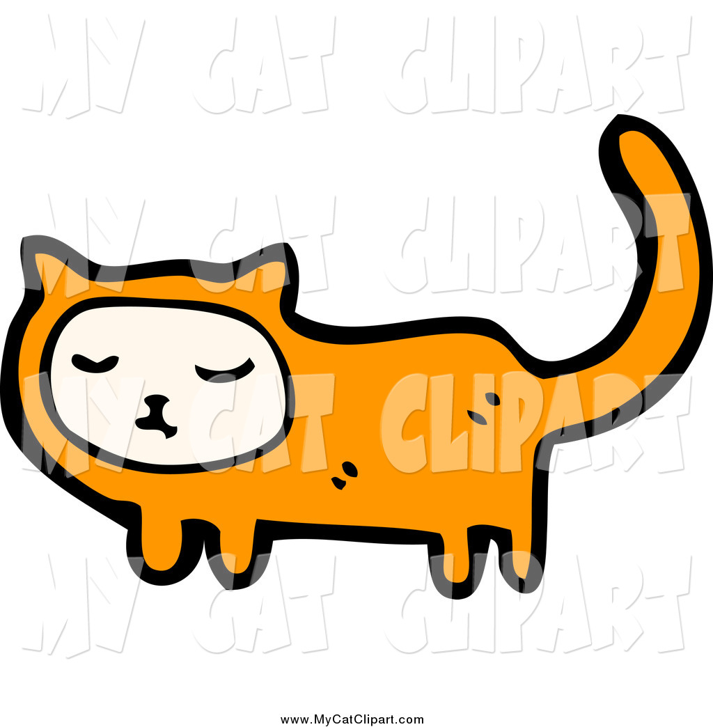 1024x1044 Clip Art Of A Bored Ginger Cat By Lineartestpilot