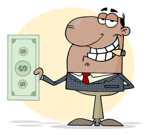 300x277 Businessmen Cartoon Clipart Image