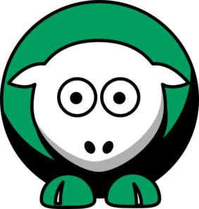 282x297 Sheep Boston Celtics Team Colors Clip Art